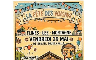 🎉 Fête des Voisins. Vendredi 29 mai 2026 à partir de 19h sous la halle.🎉