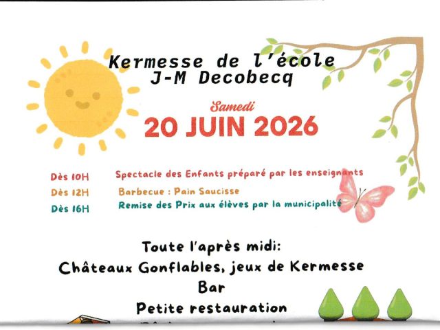 Kermesse de l&rsquo;Ecole JM Decobecq