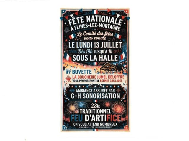 🇫🇷 FESTIVITES des 13 et 14 JUILLET 2026🇫🇷