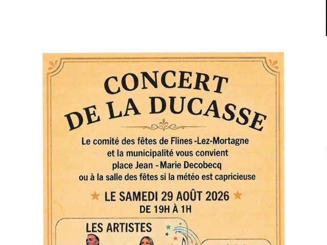 CONCERT de la DUCASSE