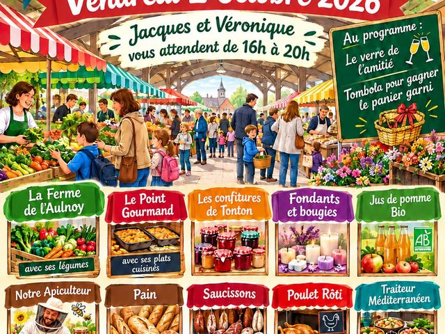 Marché sous la Halle, Vendredi 2 Octobre.