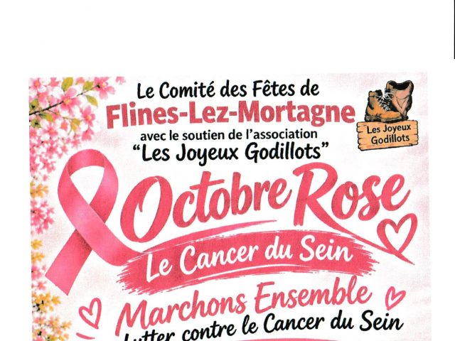 OCTOBRE ROSE à FLINES LEZ MORTAGNE