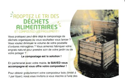AVEC LE SIAVED COMPOSTEZ FACILEMENT VOS DECHETS ALIMENTAIRES !